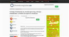 Desktop Screenshot of domanregister.se